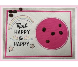 Stickdatei - Think Happy Be Happy